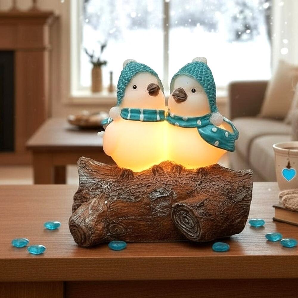 🕊️❄️Wax Snowbirds Flameless Candle | Cozy Winter Decor | Timer Feature  🎄